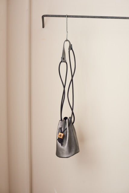 Mini Bucket Bag - Silver