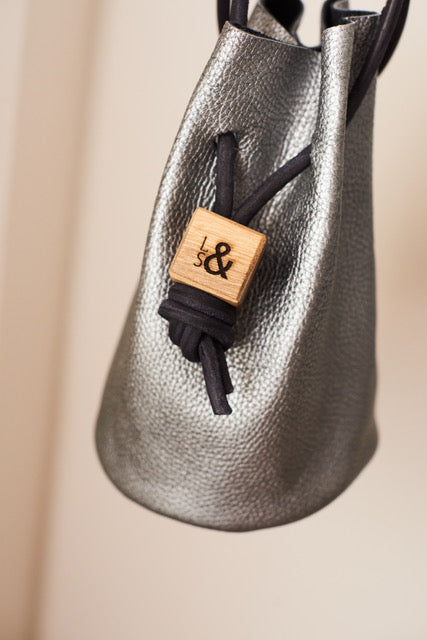 Mini Bucket Bag - Silver